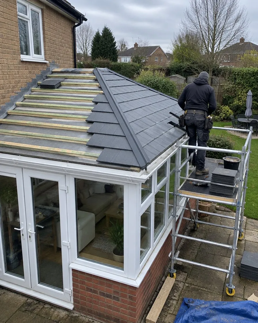 Conservatory roof replacement in Crediton