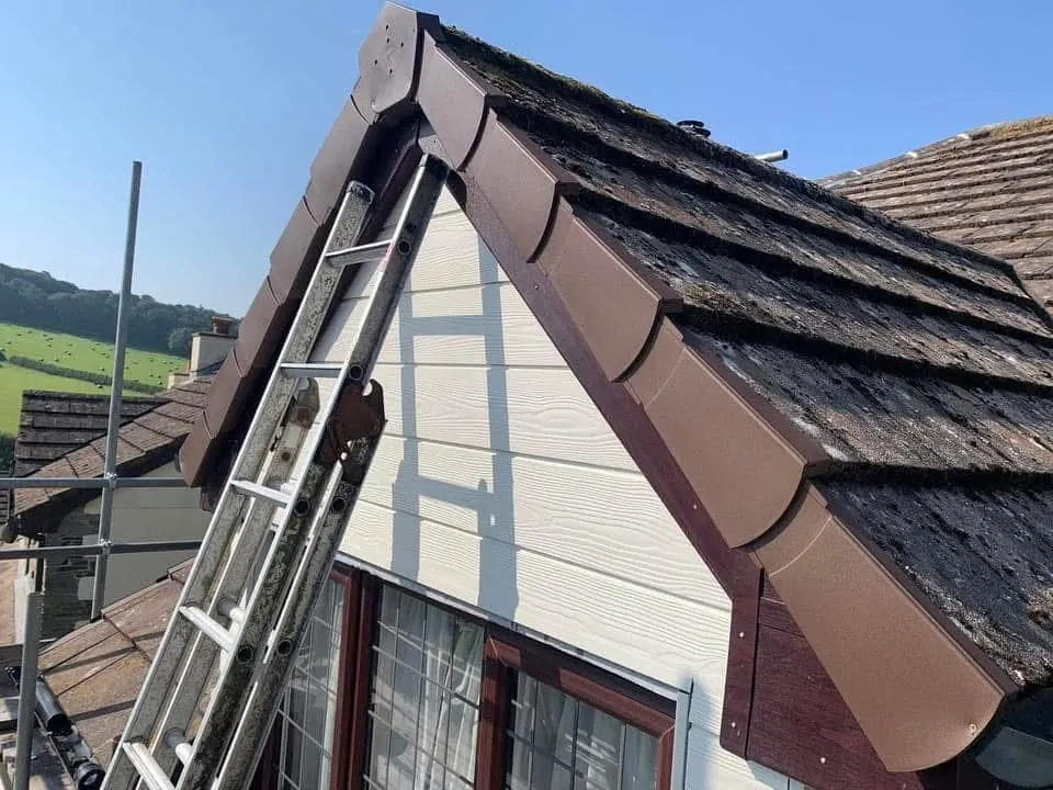 New fascias, bargeboards and guttering in Crediton