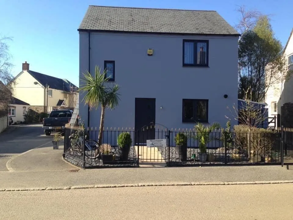 Finished exterior painting and roofline work in Crediton